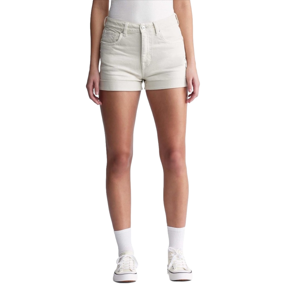 ⛵️Buffalo David Bitton Goldie High rise relaxed denim sandshell Shorts w30 NWT